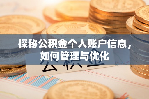 九龙城探秘公积金个人账户信息，如何管理与优化