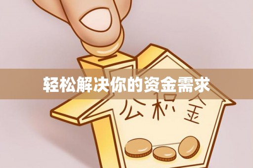 九龙城轻松解决你的资金需求